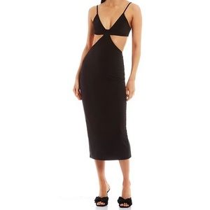 Gianni Bini Bedford Side Cut Out Scoop Neck Sleeveless Dress